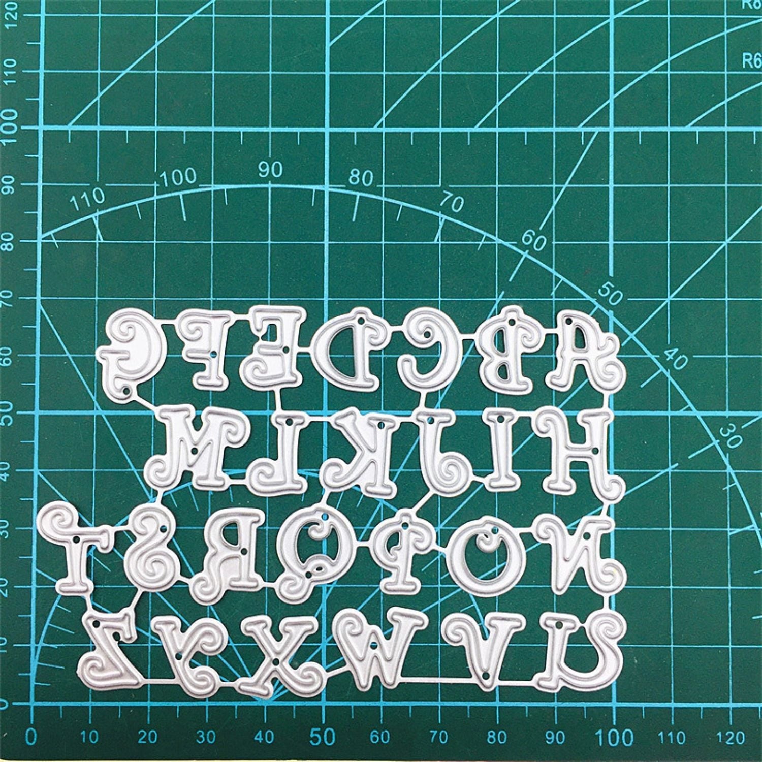 26 Letters Steel Crafting Dies Scrapbooking Die-Cuts3