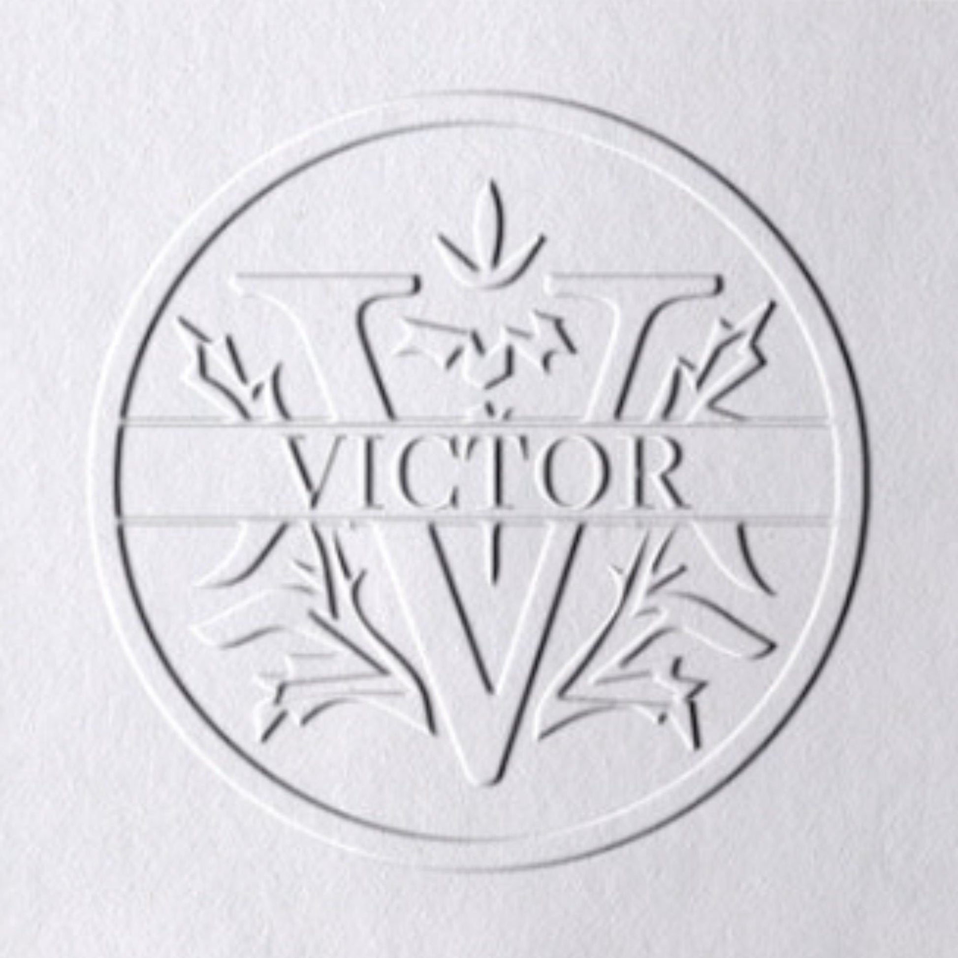 26 Letter Custom Floral Name Embosser - V