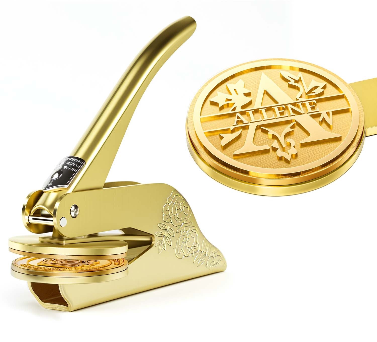 26 Letter Custom Floral Name Embosser A111