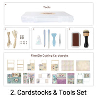 2. Cardstocks y herramientas establecidas