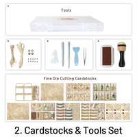 2. Cardstocks y herramientas establecidas