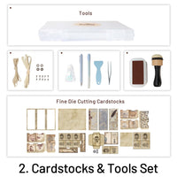 2. Cardstocks y herramientas establecidas