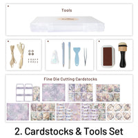 2. Cardstocks y herramientas establecidas