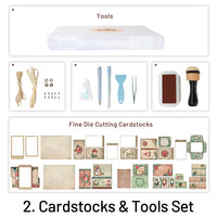 2. Cardstocks y herramientas establecidas