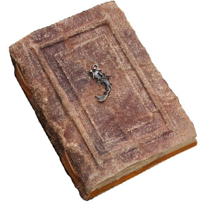 Handcrafted Leather Enchanted Vintage Notebook with Artistic Fish Metal Buckle2