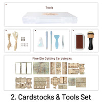 2. Cardstocks y herramientas establecidas