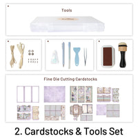 2. Cardstocks y herramientas establecidas