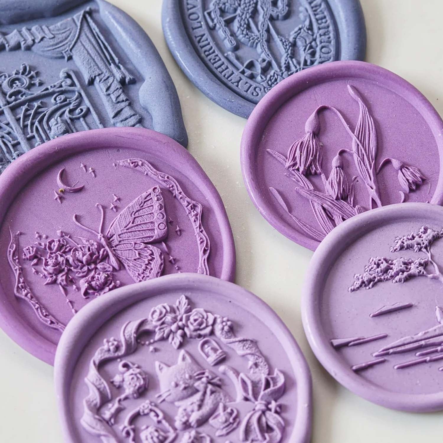 3D Matte Carved Wax Beads - Luxury Vintage Wax Seal Kit2