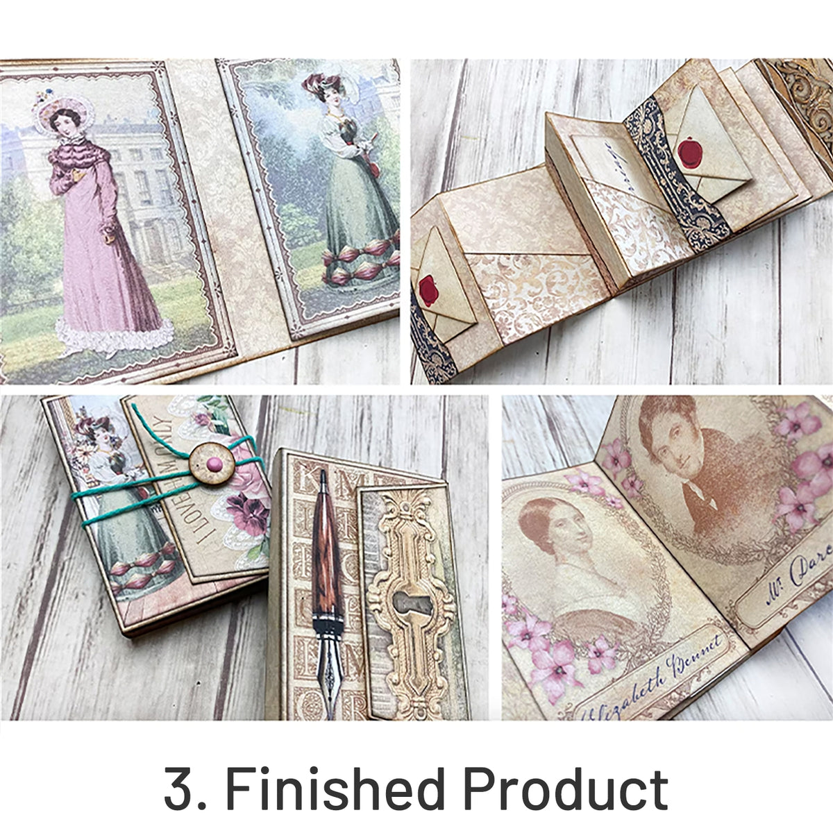 Mini Medieval Noble Characters Junk Journal Kit - 2 Piece Set | Stamprints