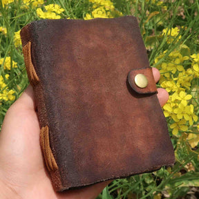 Handcrafted Leather Enchanted Vintage Notebook With  Belt Buckle3