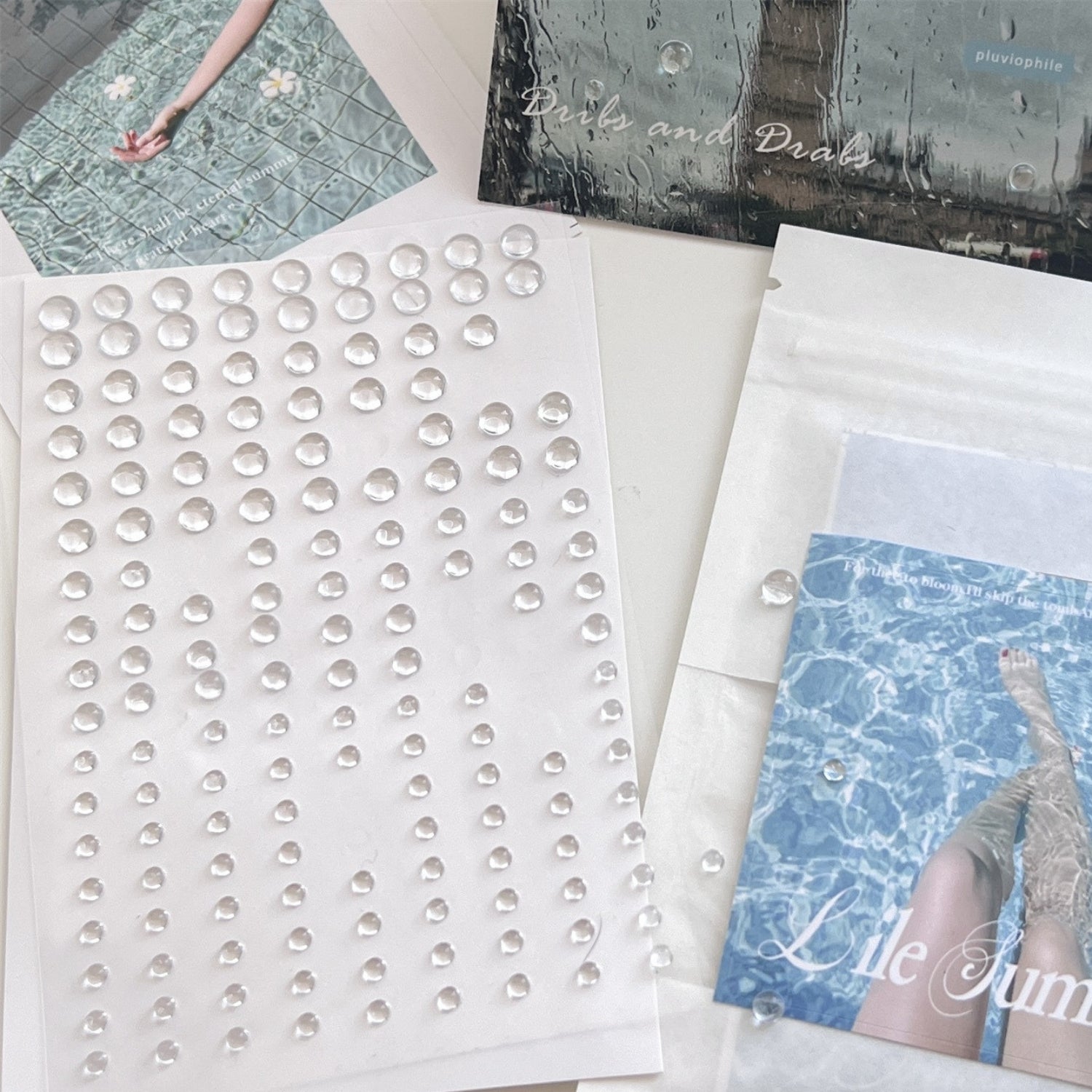 Crystal Clear Water Drop Stickers | Stamprints Home Decor