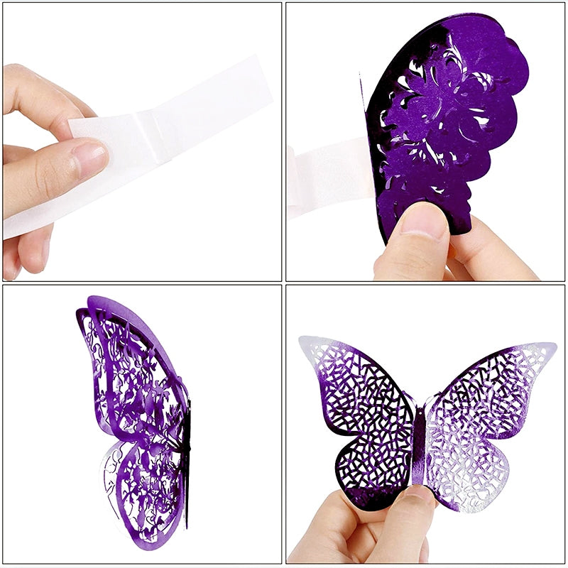 3D Hollow Butterfly Paper Decoration c