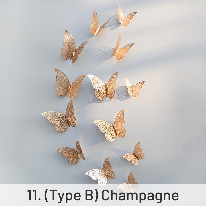 3D Hollow Butterfly Paper Decoration sku-11