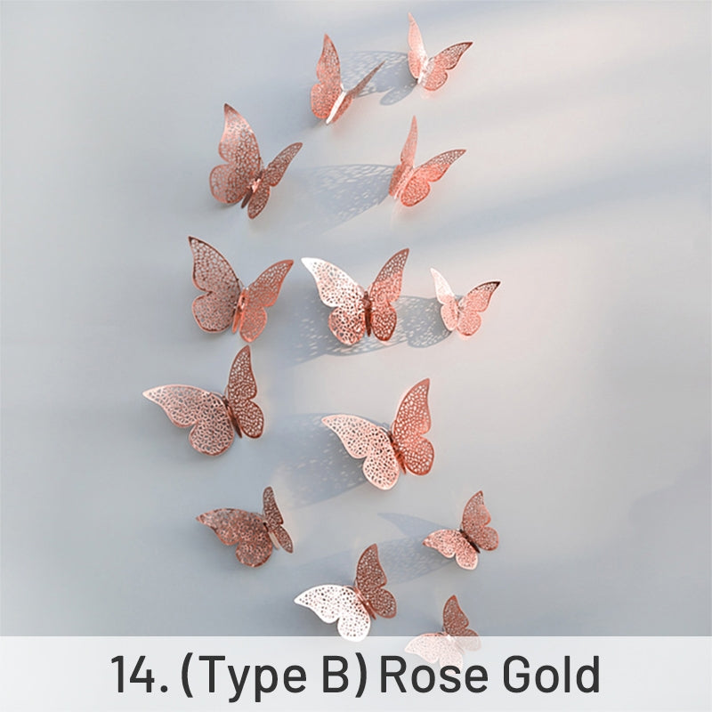 3D Hollow Butterfly Paper Decoration sku-14