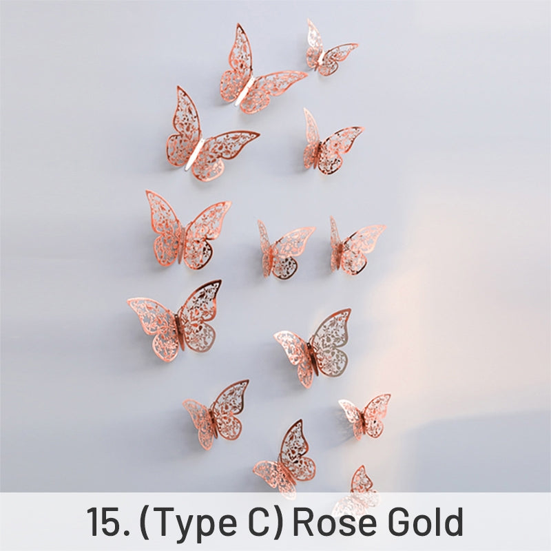3D Hollow Butterfly Paper Decoration sku-15