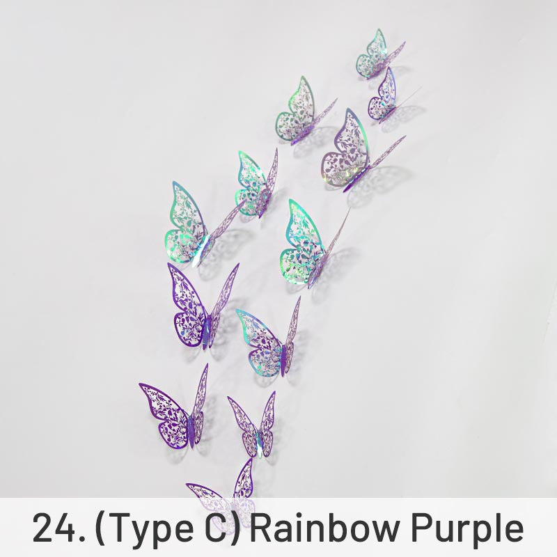 3D Hollow Butterfly Paper Decoration sku-24