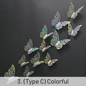 3D Hollow Butterfly Paper Decoration sku-3