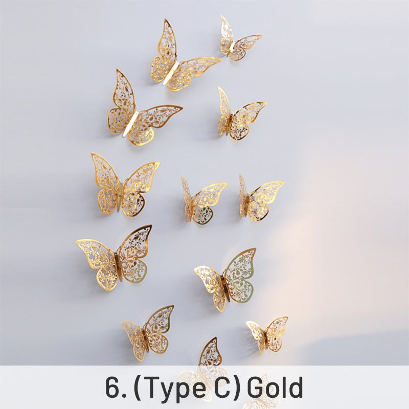 3D Hollow Butterfly Paper Decoration sku-6