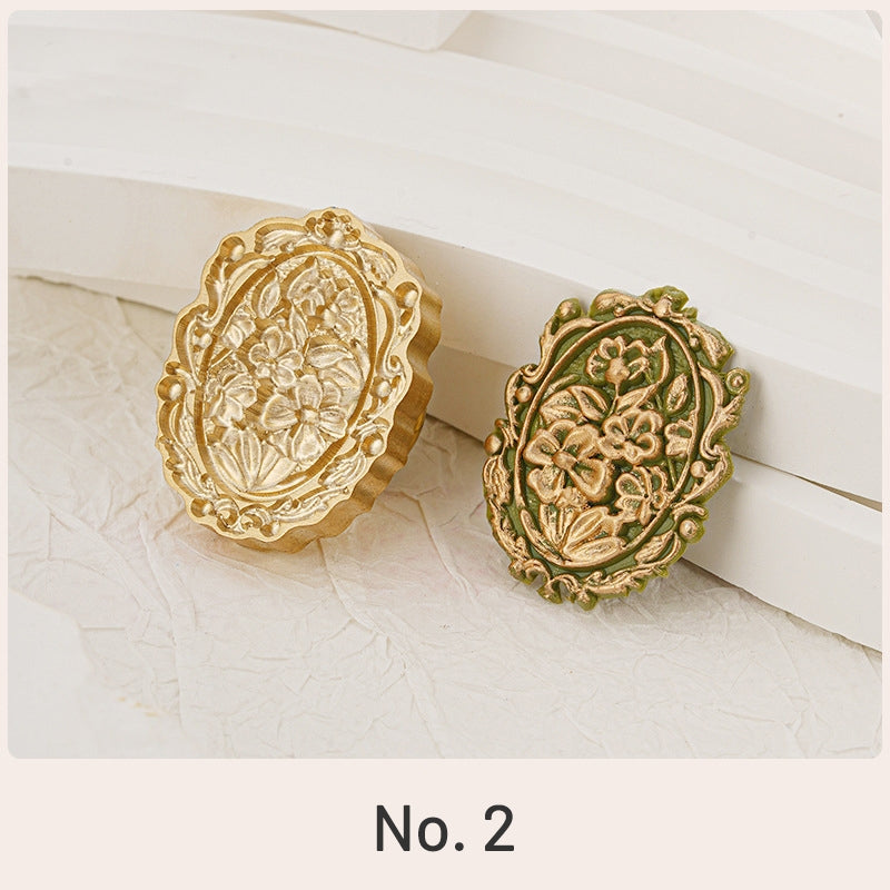 3D Relief Flower Wax Seal Stamp  (3 Design) sku-2