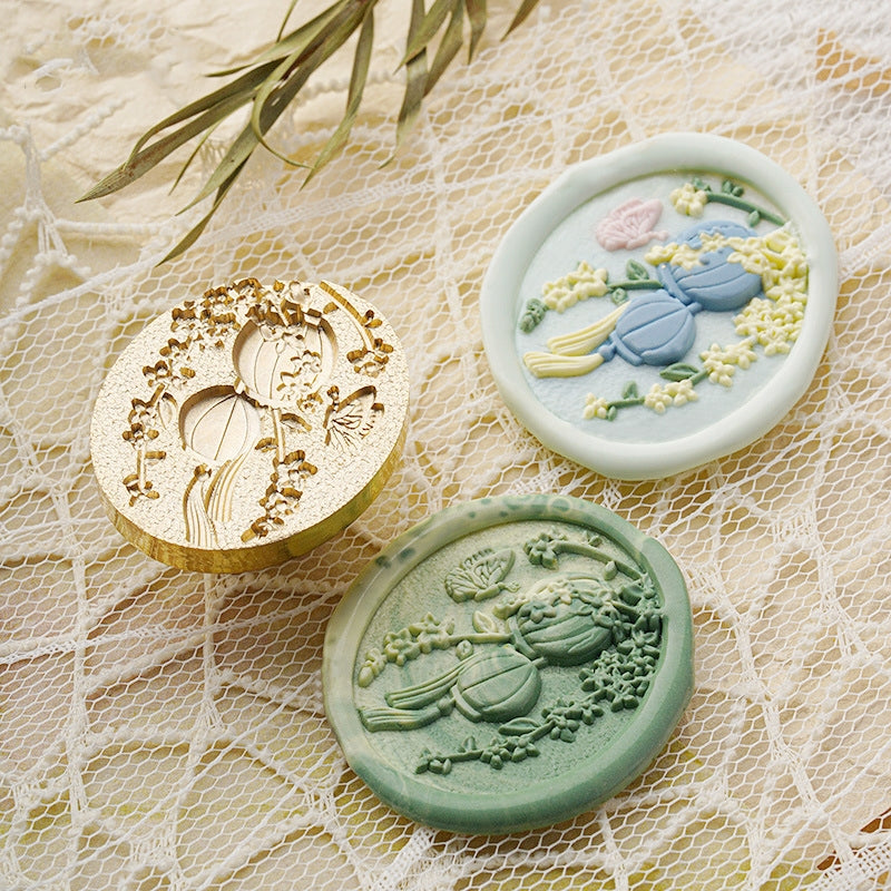 3D Relief Garden Series Wax Seal Stamp (5 Design)  b1