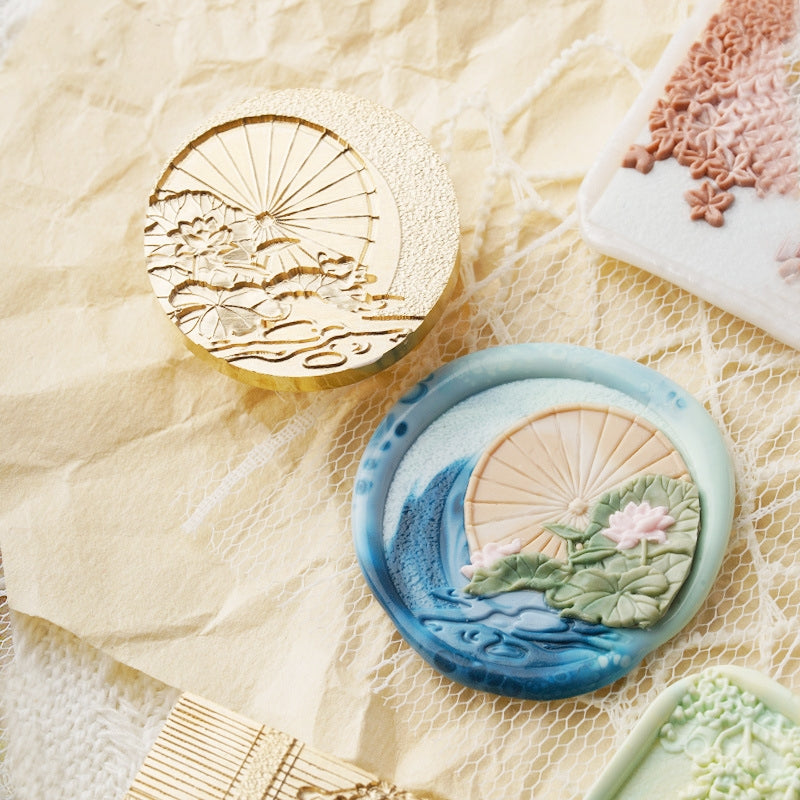 3D Relief Garden Series Wax Seal Stamp (5 Design)  b2