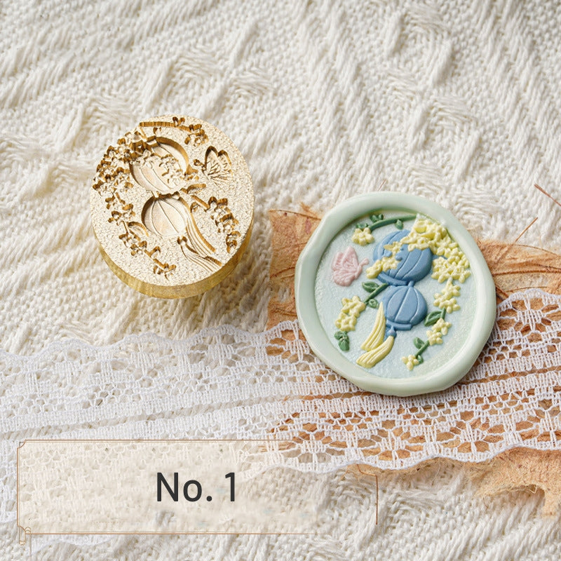 3D Relief Garden Series Wax Seal Stamp (5 Design)  sku-1