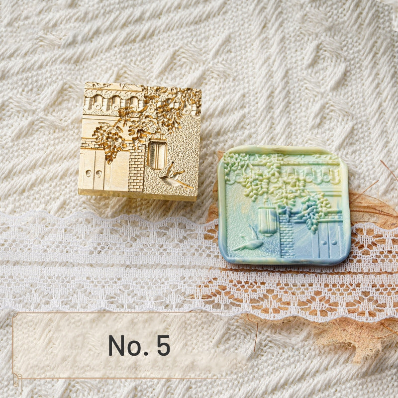 3D Relief Garden Series Wax Seal Stamp (5 Design)  sku-5