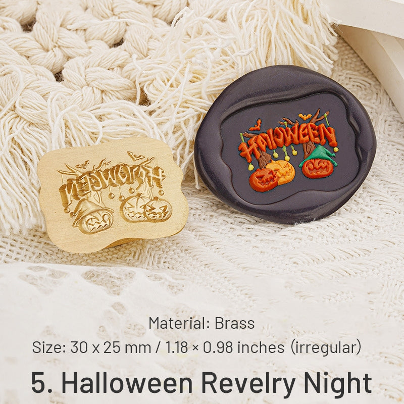 3D Relief Halloween Wax Seal Stamp (5 Design ) sku-5