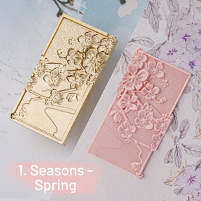 3D Relief Seasons Floral Wax Seal Stamp sku-1