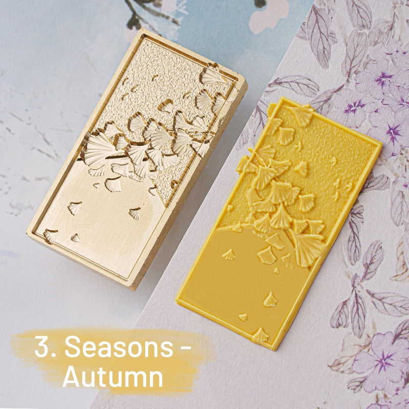 3D Relief Seasons Floral Wax Seal Stamp sku-3