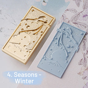 3D Relief Seasons Floral Wax Seal Stamp sku-4