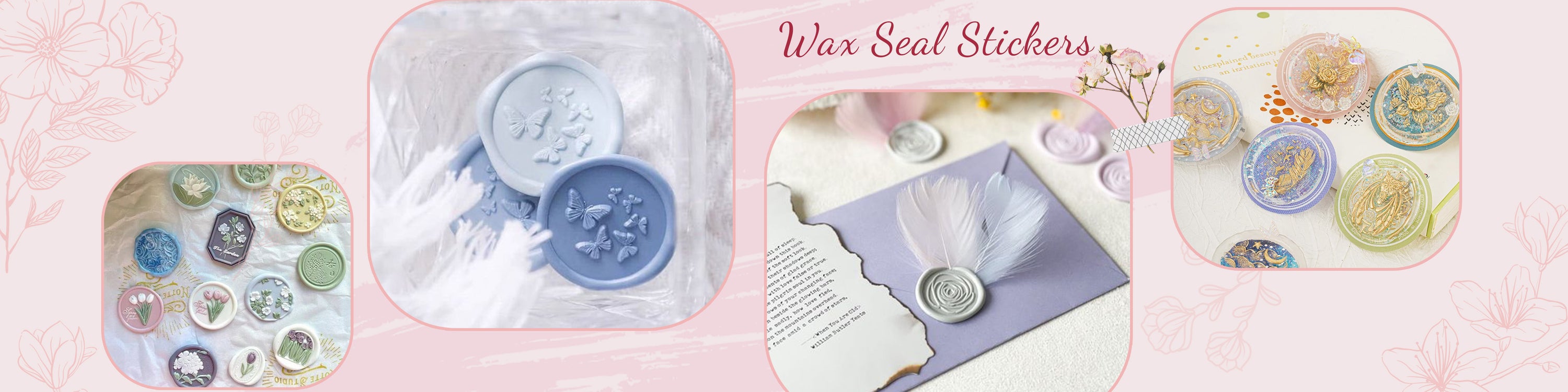 Ready Made Wax Seal Stickers & 3D Relief & Alphabet & Pop Cultures & Animals & Plants & Holiday