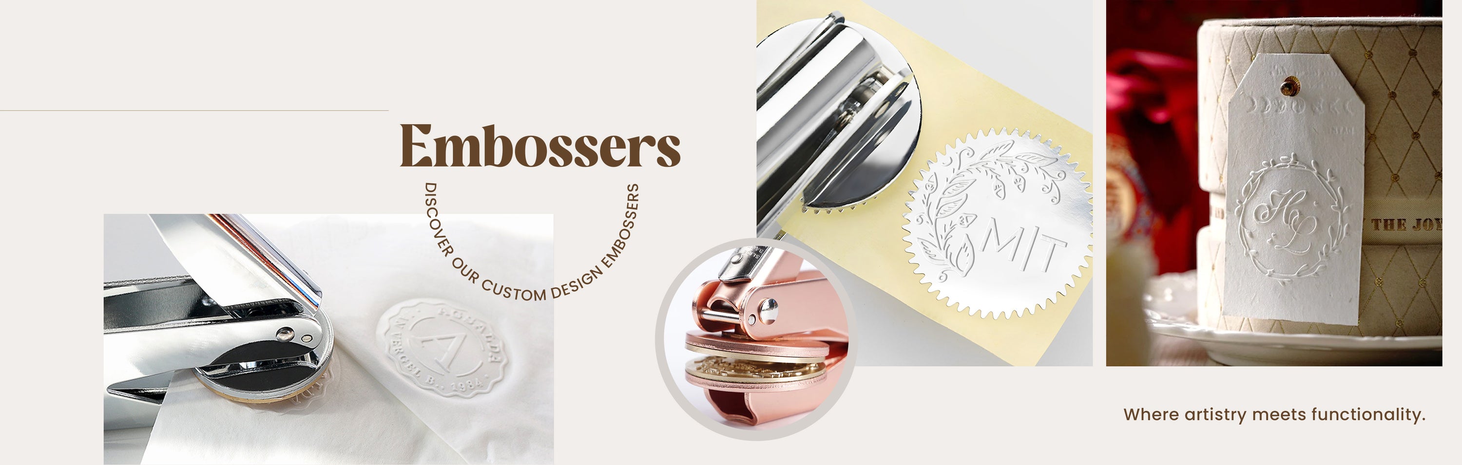 Custom Embossers - Imprint your unique style with our exclusive Custom Design Embossers. Elevate your documents and stationery to unparalleled heights with personalized artwork.