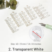 2. Transparent White-5 pcs
