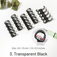 3. Transparent Black-5 pcs