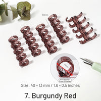 7. Burgundy Red-5 pcs