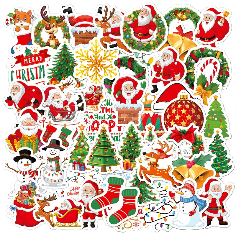 Christmas Holographic Hot Stamping Vinyl Stickers - Stamprints1