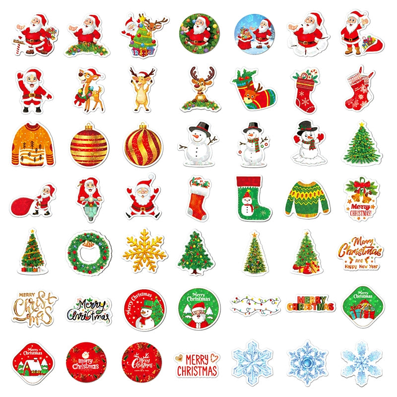 Christmas Holographic Hot Stamping Vinyl Stickers - Stamprints6