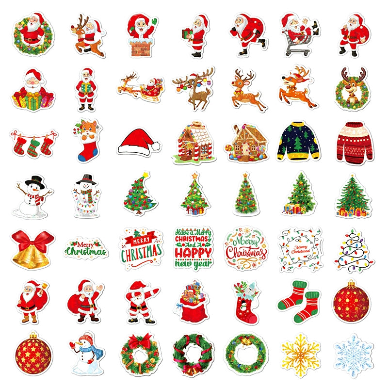 Christmas Holographic Hot Stamping Vinyl Stickers - Stamprints5