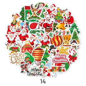 5Christmas Holographic Hot Stamping Vinyl Stickers41 sku-14