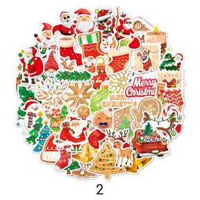 5Christmas Holographic Hot Stamping Vinyl Stickers41 sku-2