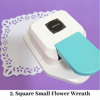 2. Square Small Flower Wreath