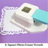 6. Square Photo Frame Wreath