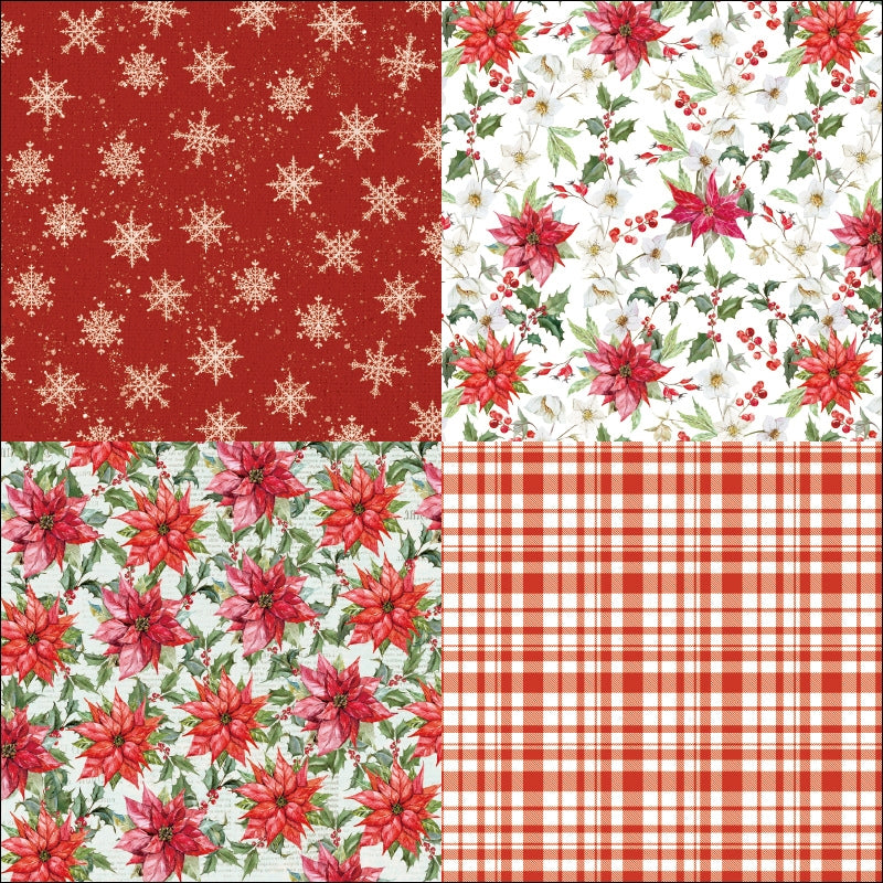 6-inch Vintage Christmas Background Paper c