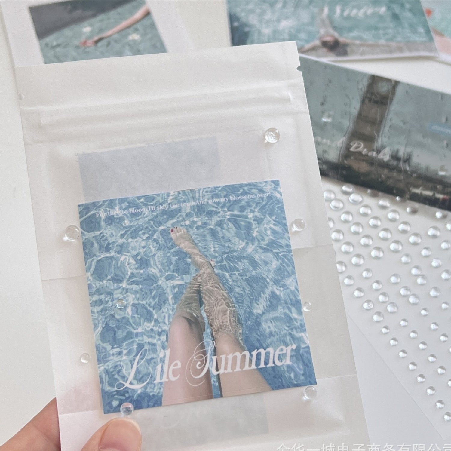 Crystal Clear Water Drop Stickers | Stamprints Home Decor