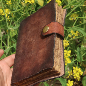 Handcrafted Leather Enchanted Vintage Notebook With  Belt Buckle6