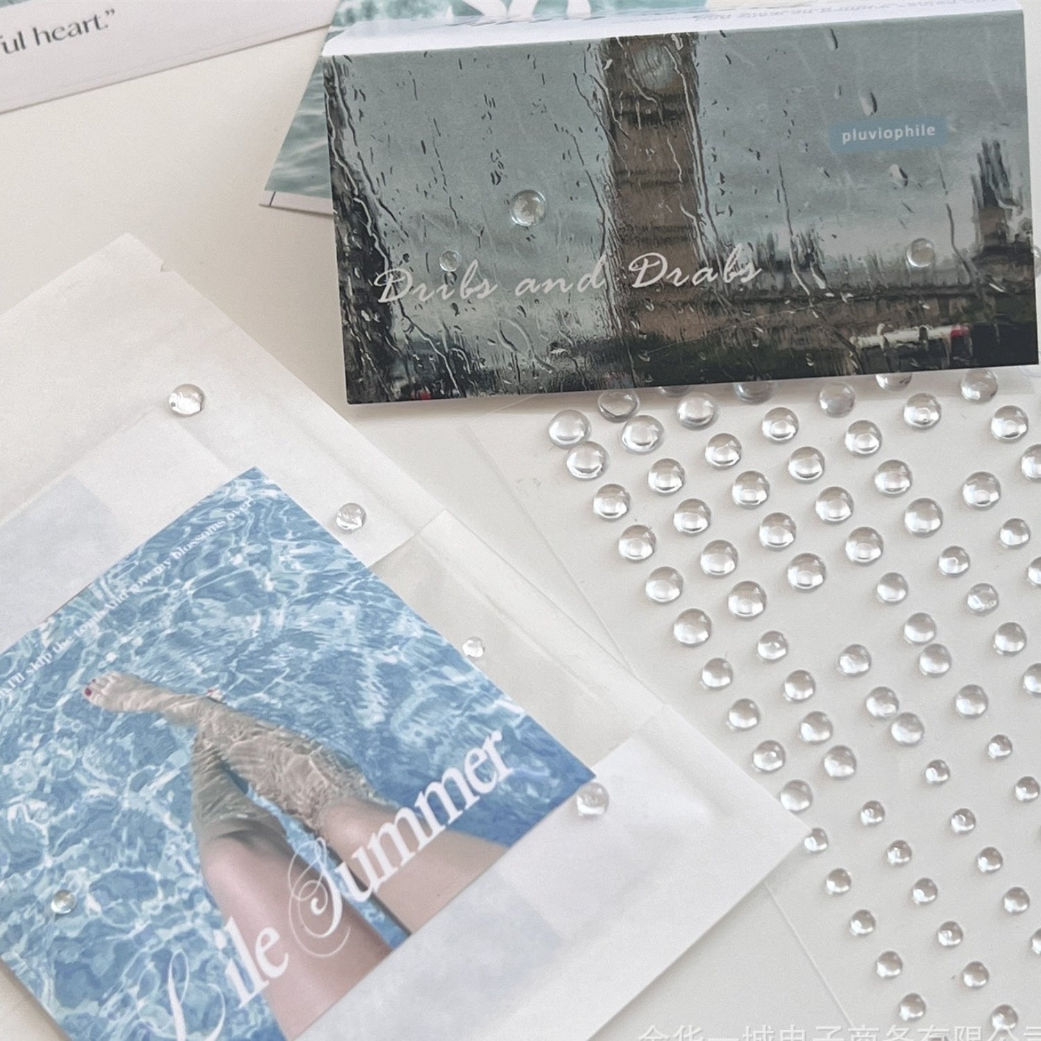 Crystal Clear Water Drop Stickers | Stamprints Home Decor