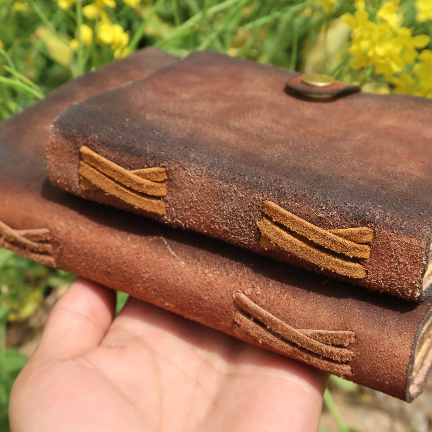 Handcrafted Leather Enchanted Vintage Notebook With  Belt Buckle7