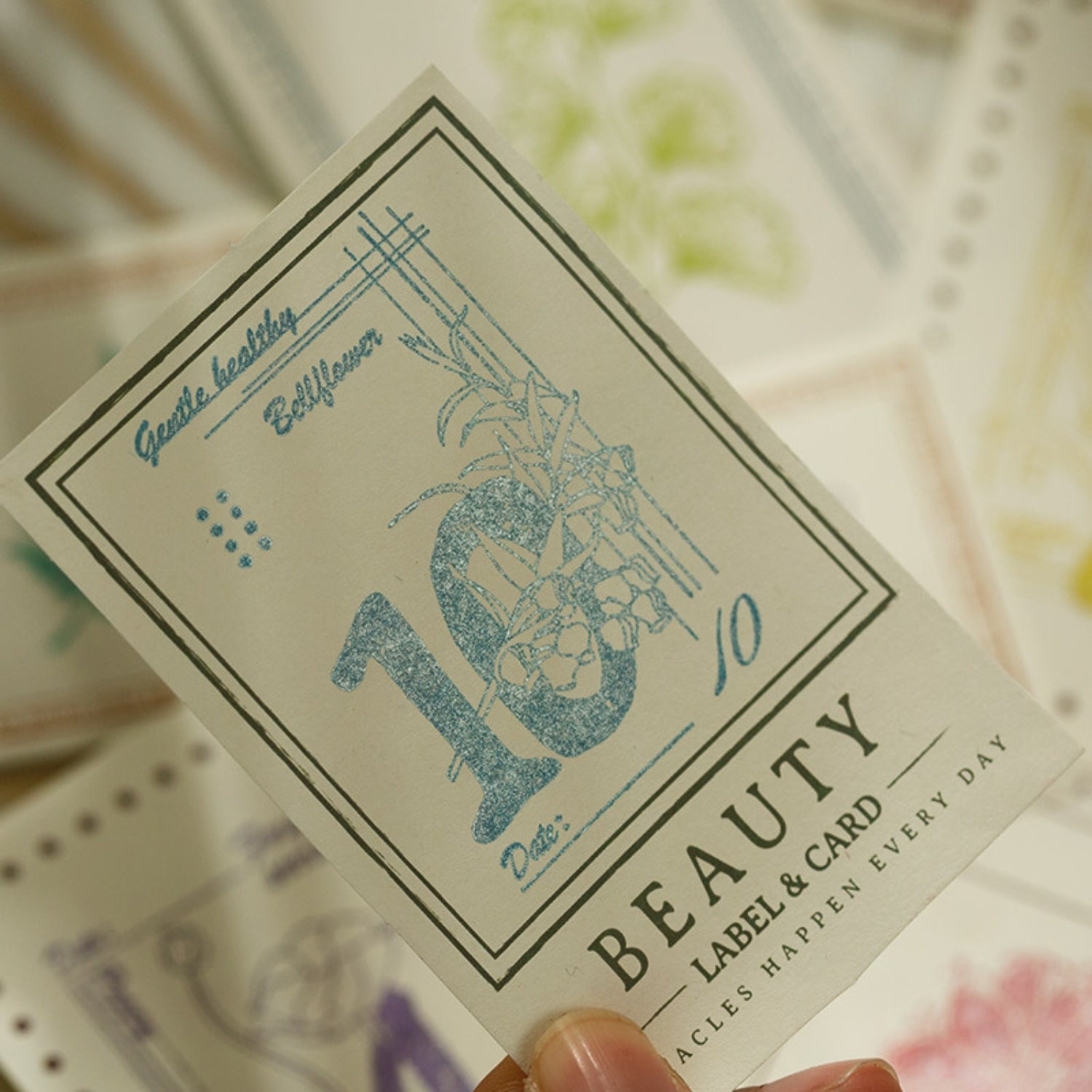 8-Color Retro Mini Pearlescent Ink Pad 11