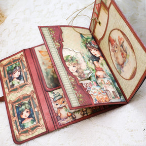Christmas Fairies Mini Album Handmade Booklet Craft Kit 9
